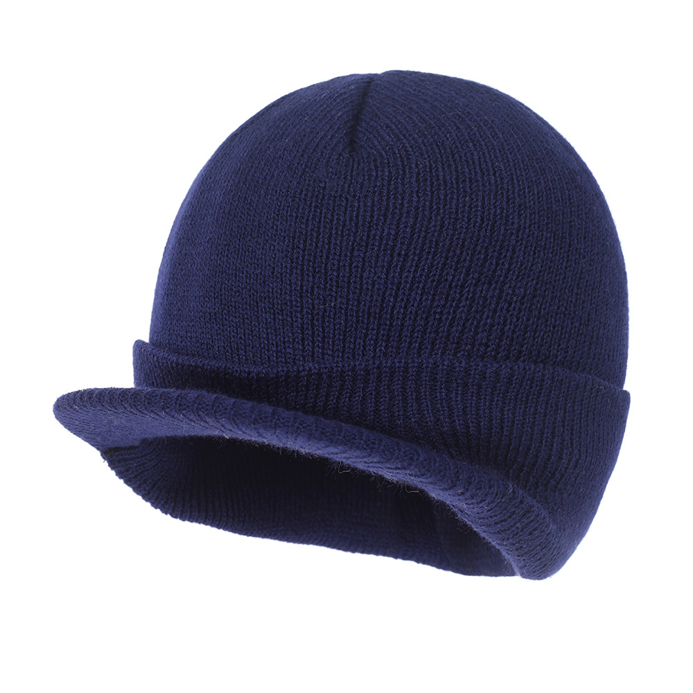 Picture of Foreign trade new European and American wool knitted hat warm peaked cap autumn and winter big brim hat all-match wool hat Amazon