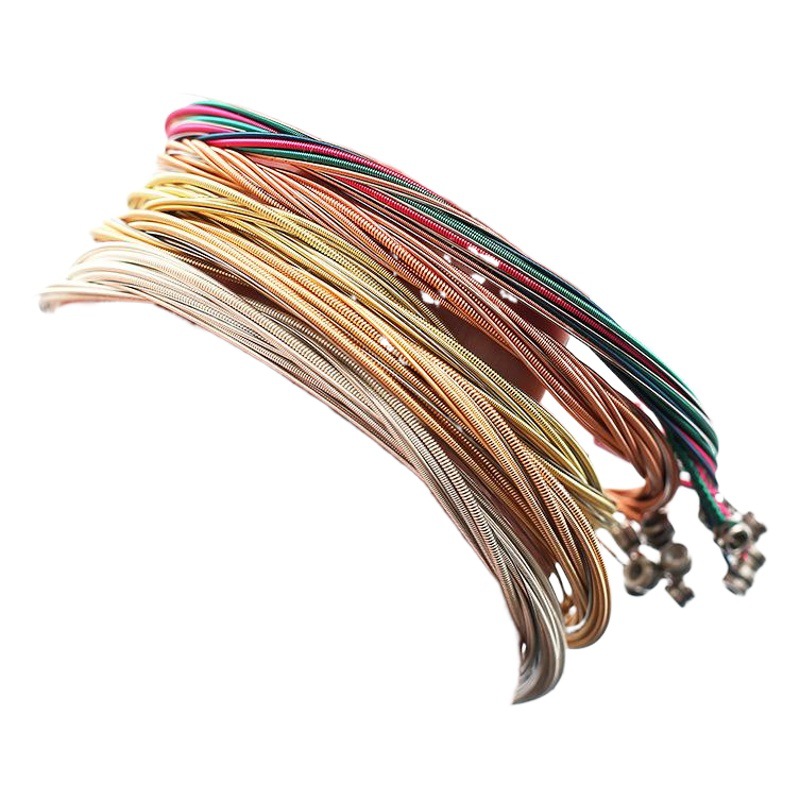 Perseus Folk Guitar Strings Wood Guitar Strings Color Strings Single String 6 Than Phosphor Copper Guitar Strings