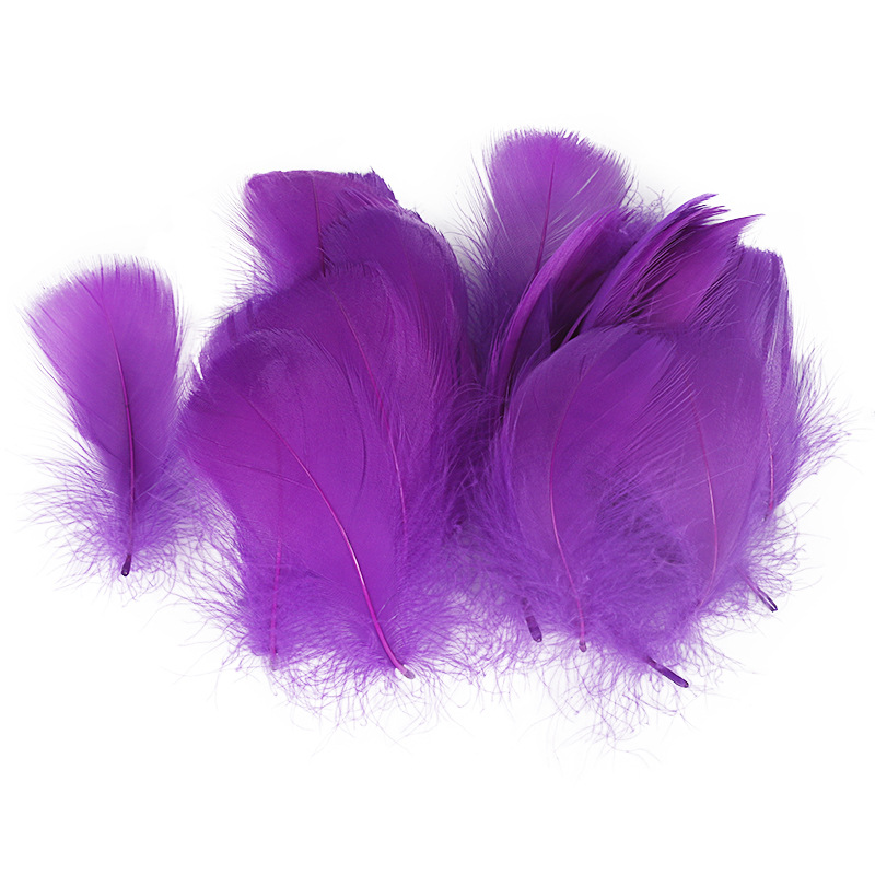 Picture of Special offer about 100 colored small floating feathers goose feather diy jewelry festival scene decoration filler feathers