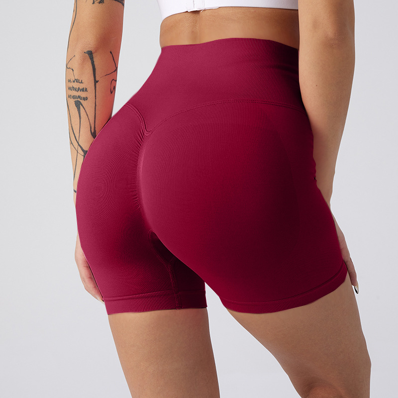 Picture of Summer New High-Waisted Butt-Lifting Fitness Pants for Women, Sports Tummy Control Cycling Leggings, Peach Butt Yoga Shorts
