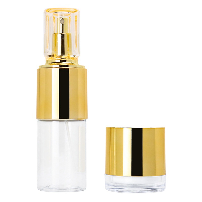 Pet plating gold pressing emulsion bottle plastic spray bottle essence bottle high-grade suit cosmetics bottle