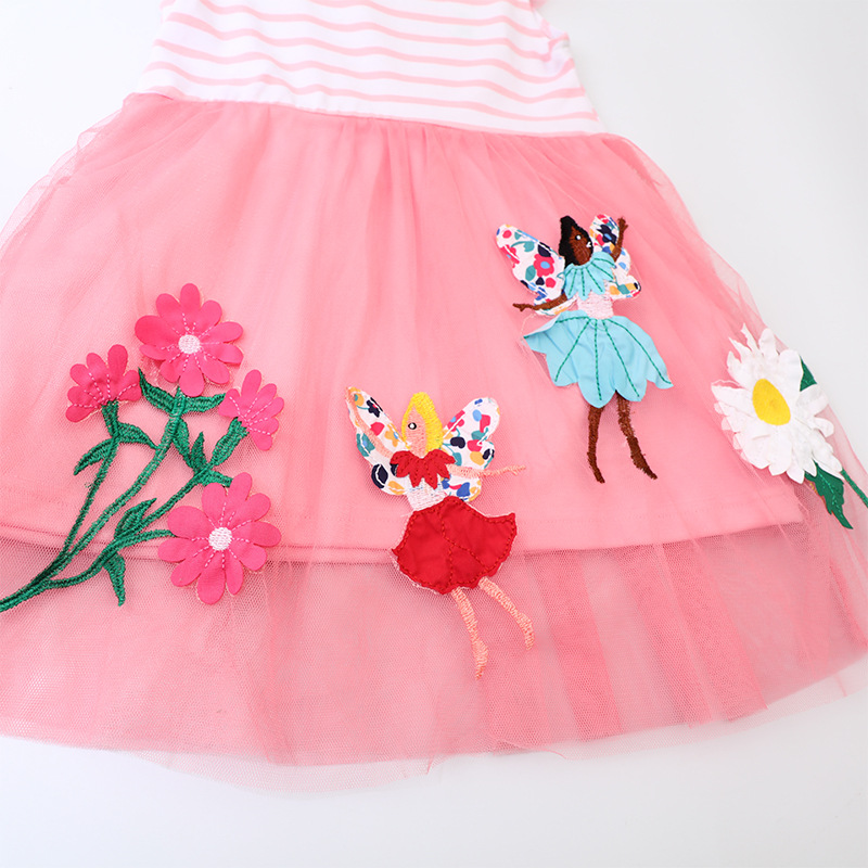 Picture of Girls skirt summer European and American children princess skirt sleeveless knitted girls dress factory wholesale