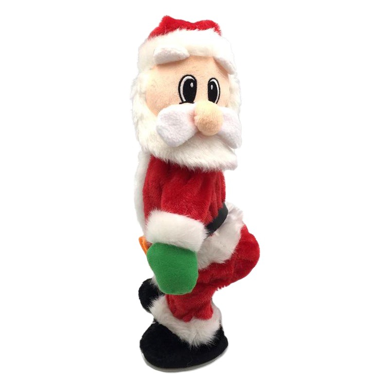 Christmas Electric Santa Claus Toy Dynamic Shaking Hip Music Electric Doll Toy Christmas Decoration Gift