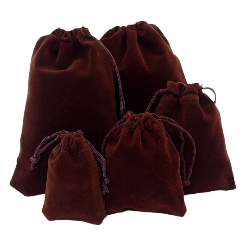 Velvet bag jewelry drawstring drawstring seal storage bag Wenwan small bag brocade gift packaging jewelry bag