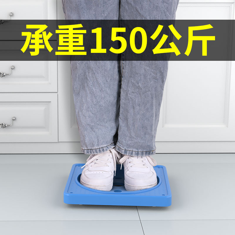 Picture of Gas Bottle Universal Wheel Base Tray Bracket Liquefaction Bottle Kitchen Cabinet Gas Tank Flower Pot Bracket Storage Rack Removable