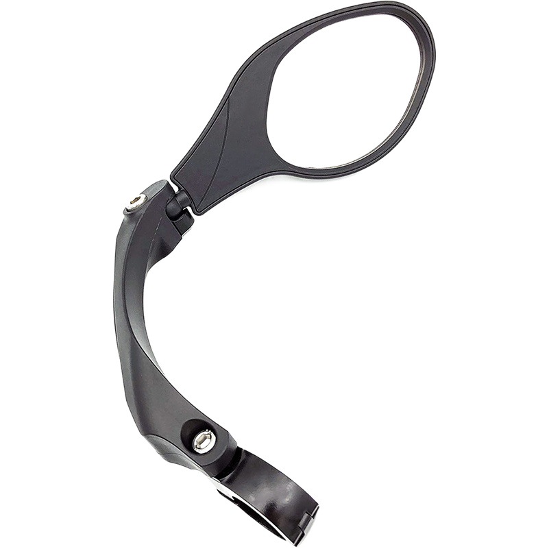 Cross-border bicycle reflector 360-degree rotating folding mountain bike handlebar rearview mirror with reflector on the back