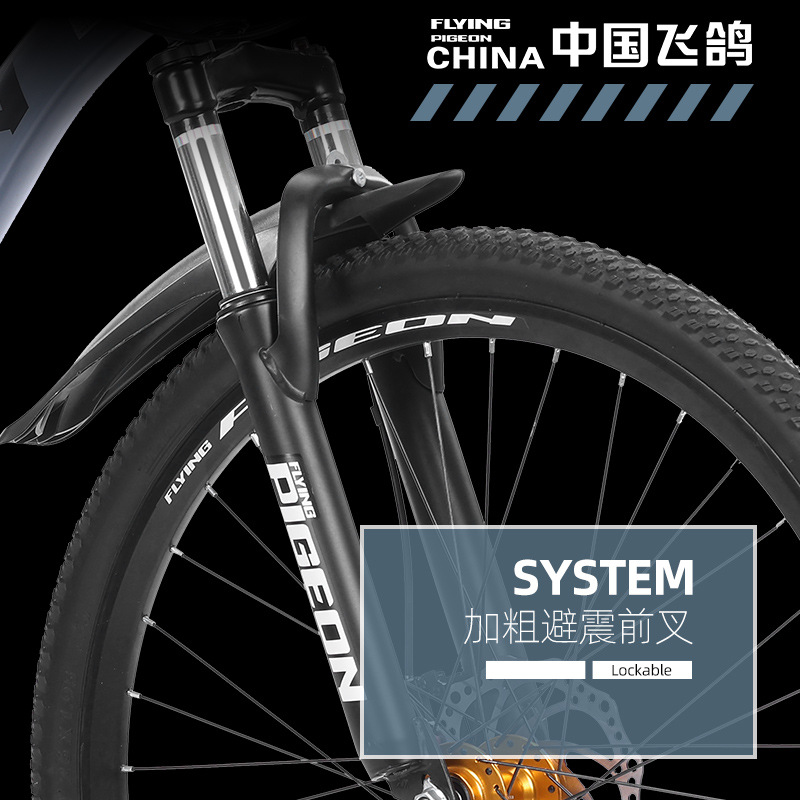 Picture of Flying Pigeon Bike Men's Cross-country Variable Speed Mountain Bike 24 Inch Outdoor Sports Cycling Road Bike