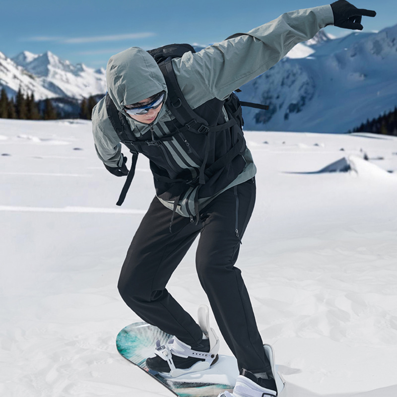 Picture of Winter Velvet Thickeneded Assault Pants for Men, Outdoor Windproof and Waterproof Ski Soft Shell Pants, Sports Mountaineering Warm Pants for Women