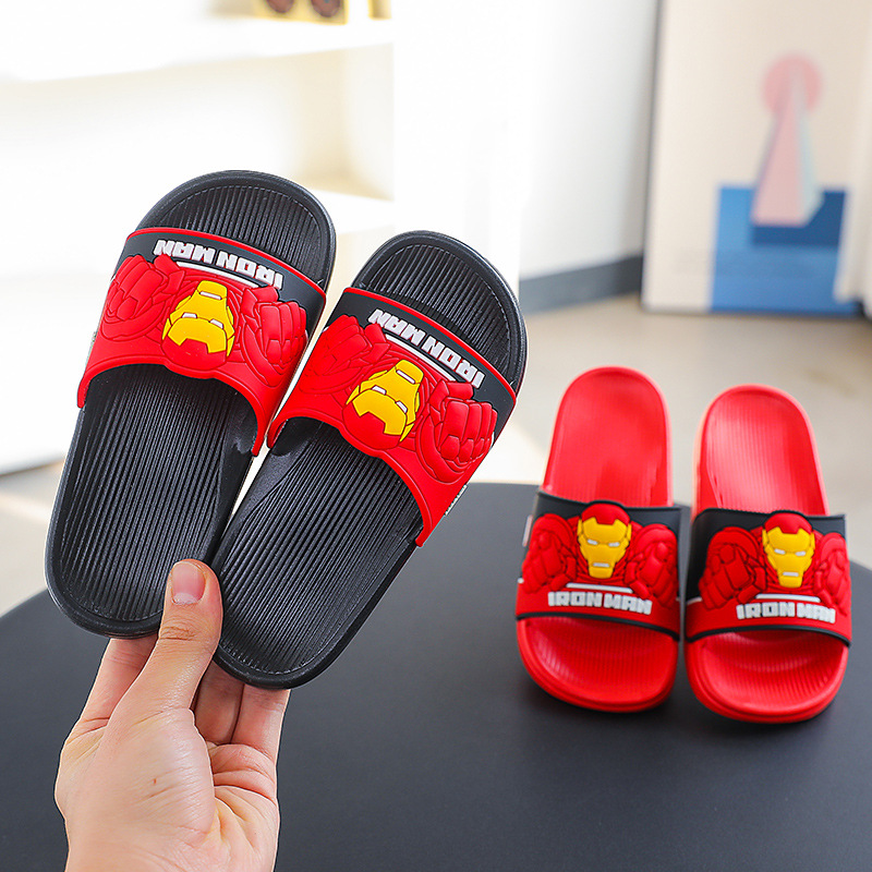 [70% discount] Disney children's slippers non-slip bath home cartoon boys indoor and outdoor beach shoes