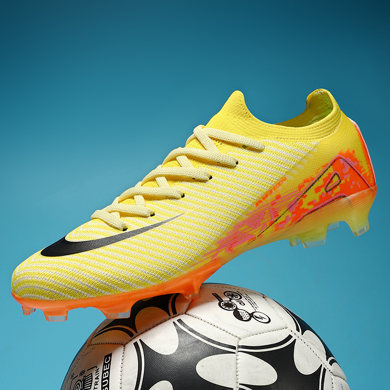 Cross-Border Foreign Trade 16 Low-Top Ag Long Spike Tf Broken Spike Outdoor Student Adult Grass Competition Training Football Shoes for Men