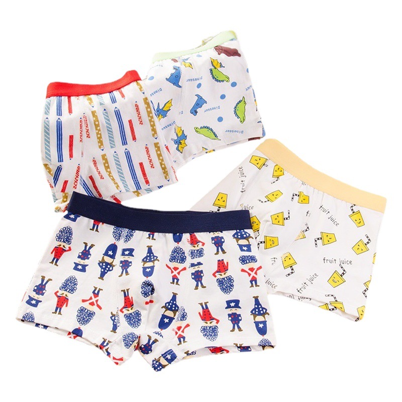 Picture of Children's underwear in large children's baby shorts boys underwear flat angle fine shuttle cotton boys underwear wholesale