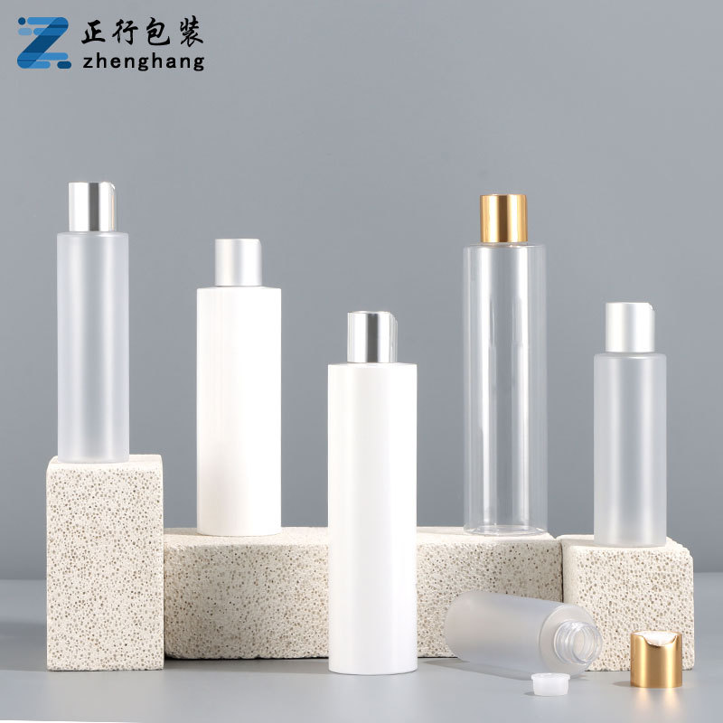 Plastic bottle transparent pet empty bottle with lid 100ml Toner cosmetic sub-bottle 200ml makeup remover bottle