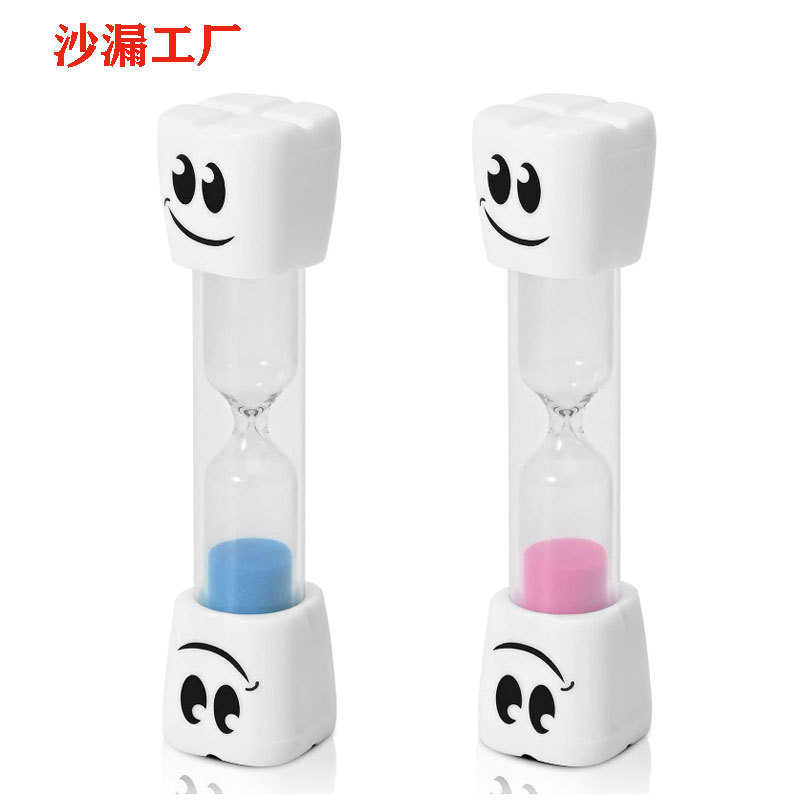 Creative Big Eye 2/3 minutes timing hourglass children cartoon smiley face brushing hourglass drop-resistant cute decoration gift