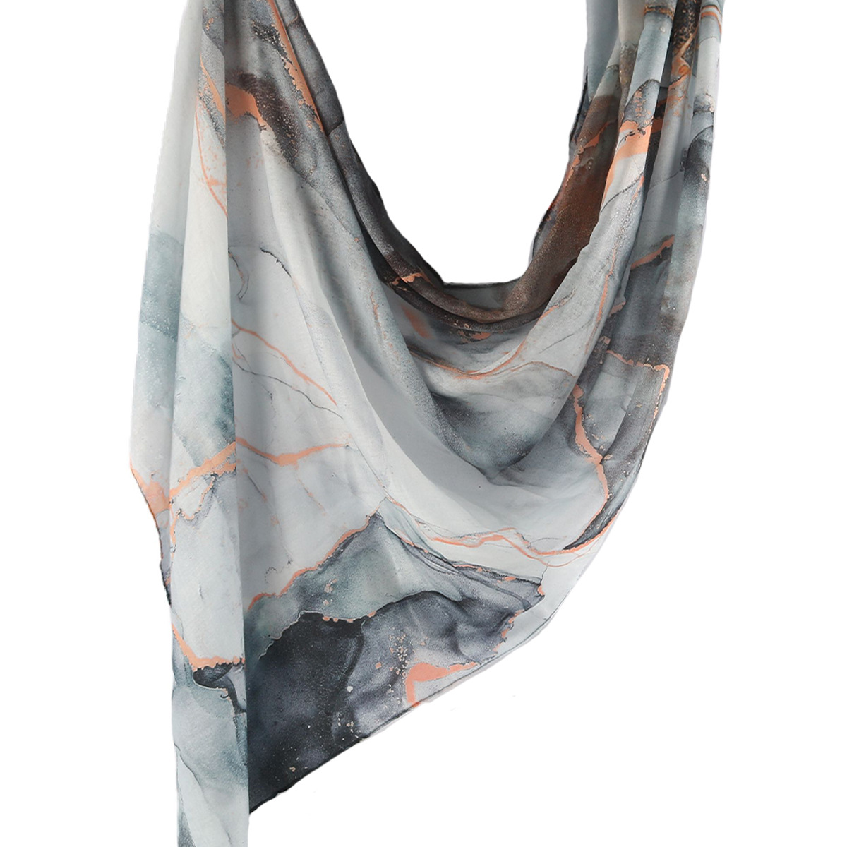 Picture of Best-Selling Watercolor Tie-Dye Cotton Scarf Arabian Satin Polyester Long Scarf Turkish Middle Eastern Scarf
