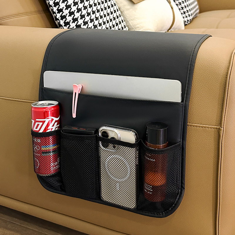 Sofa Cushion Seat Armrest Cushion New Sofa High-end Armrest Cushion Storage Bag Leather Felt Handrest Cushion