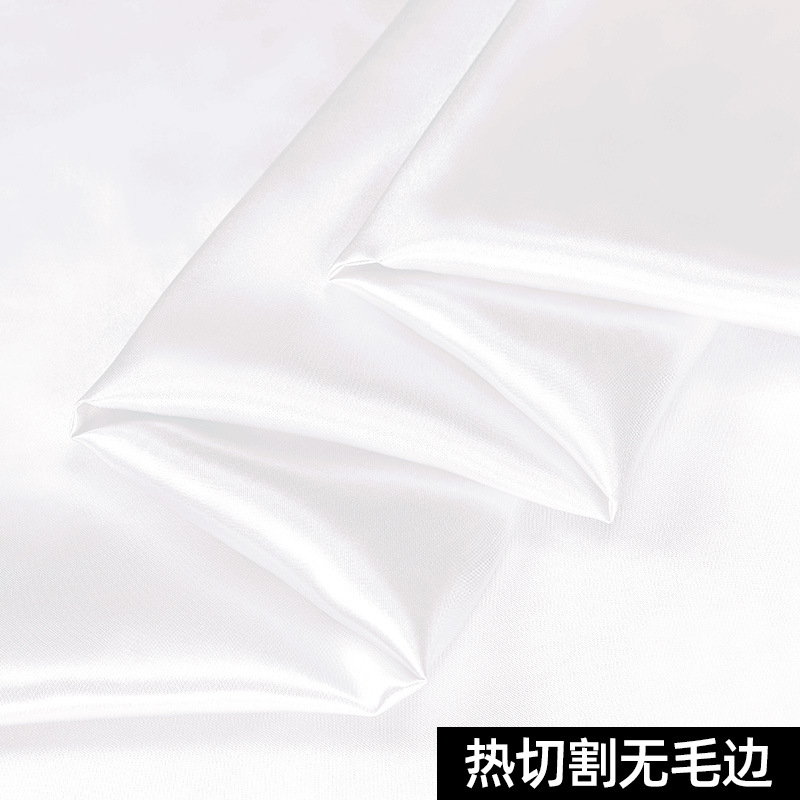 Picture of White Cloth Fabric Projection Background Cloth Tablecloth Painting Photo White Silks and Satins Silk Cloth Lining Rag