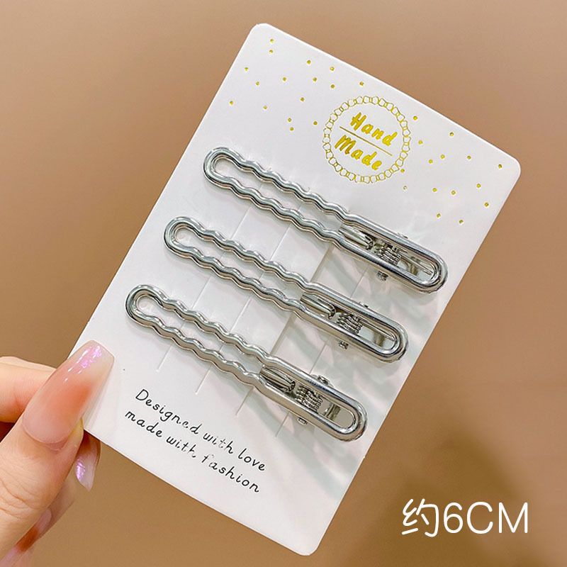 Picture of Y2g hairpin metal sweet cool bangs hairpin makeup hair accessories forehead broken hairpin simple clip 2023 new female