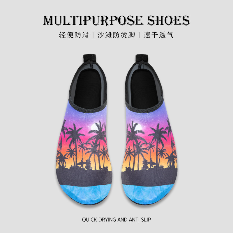 Picture of Beach Shoes for Women and Men, Adult Snorkeling Shoes and Socks, Non-Slip Soft Bottom Swimming, Quick-Drying, Sand-Proof, Diving Yoga Shoes, River Wading