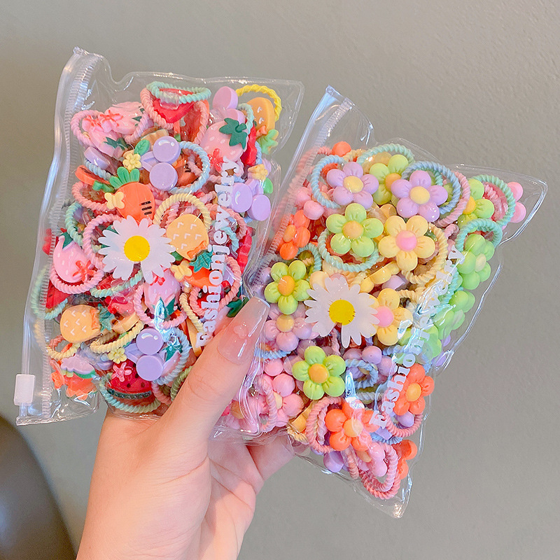 Picture of Children's rubber band does not hurt hair, good elasticity, Girl's rubber band, baby's hair rope, small size tie hair, hair ring, hair accessories