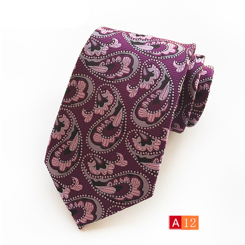 Picture of Source Factory Hot Jacquard Fabric Tie Men's Dress Business Suit Accessories Tie Wholesale