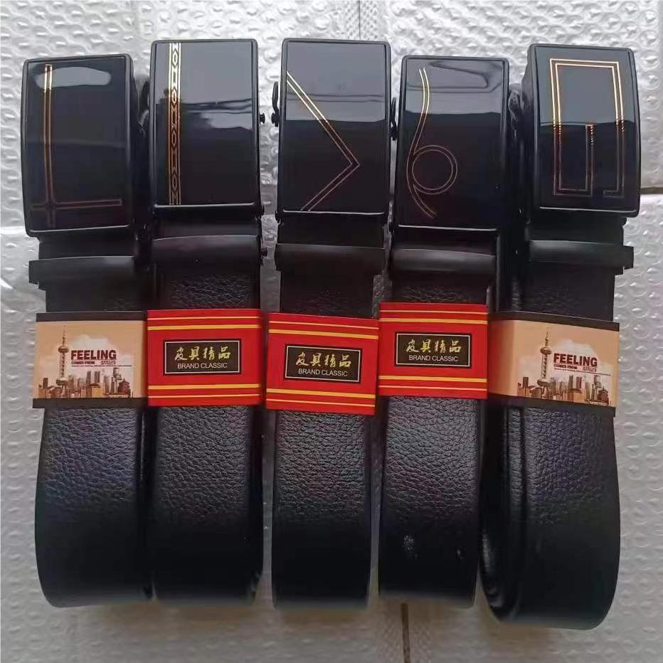 Picture of Men's belt automatic buckle litchi pattern belt business gift online shop clothing accessories gift pants belt factory wholesale