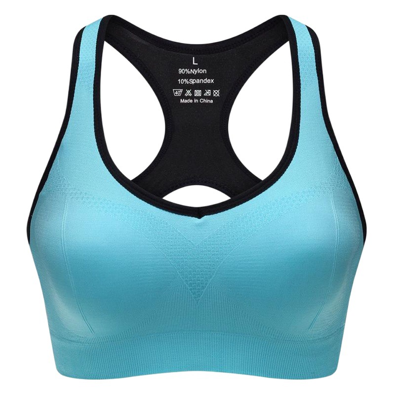 No Steel Ring Hollow Back Hole Peach Heart Beautiful Back Sports Bra Shockproof Fitness Yoga Running Vest Sports Underwear for Women