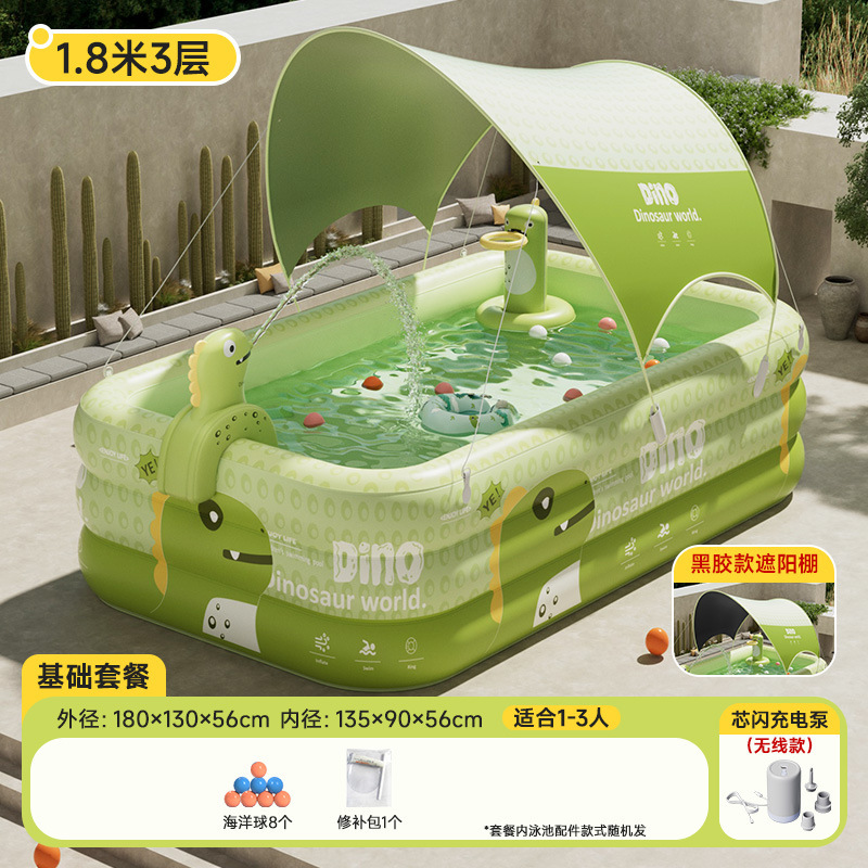 Picture of Swimming Pool Large Family Pool Children's Inflatable Swimming Pool Home Outdoor Thickened Baby Baby Swimming Pool Wholesale