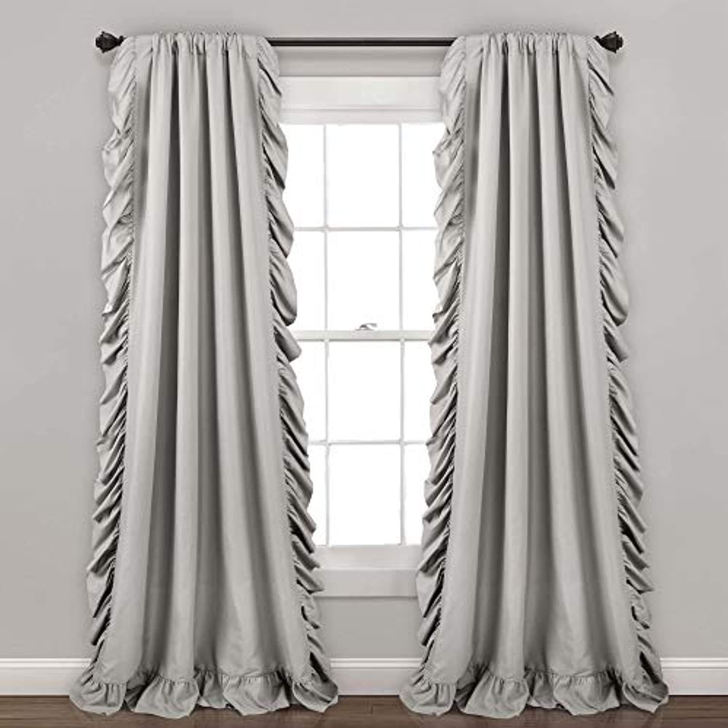 Picture of EBAY cross-border factory Amazon ins ruffled pleated window finished Princess decorative curtain pure white short curtain