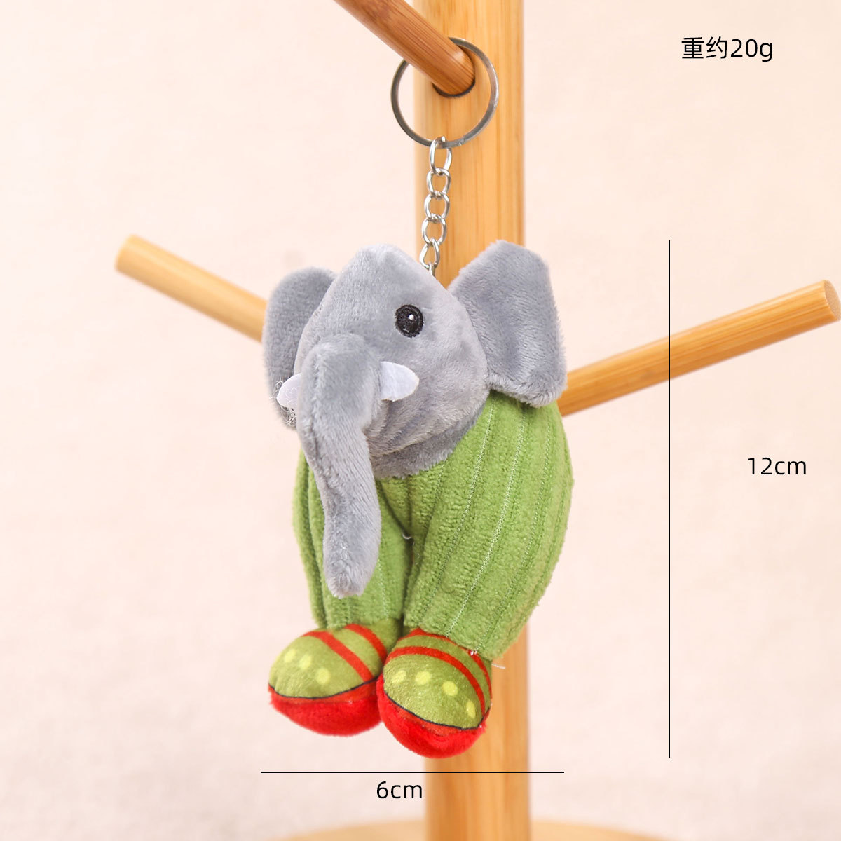 Picture of Ai Shan Hai Jing Tungtung Tungsahur Cross-Border Doll Toy Wooden Stick Plush Keychain Small Pendant