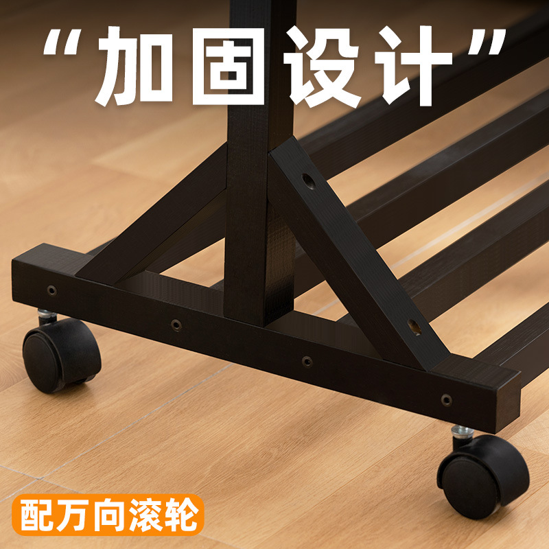 Picture of Coat Rack Floor Hanger Household Hanger Hanging Clothes Floor Rack Bedroom Vertical Simple Rack Hanger