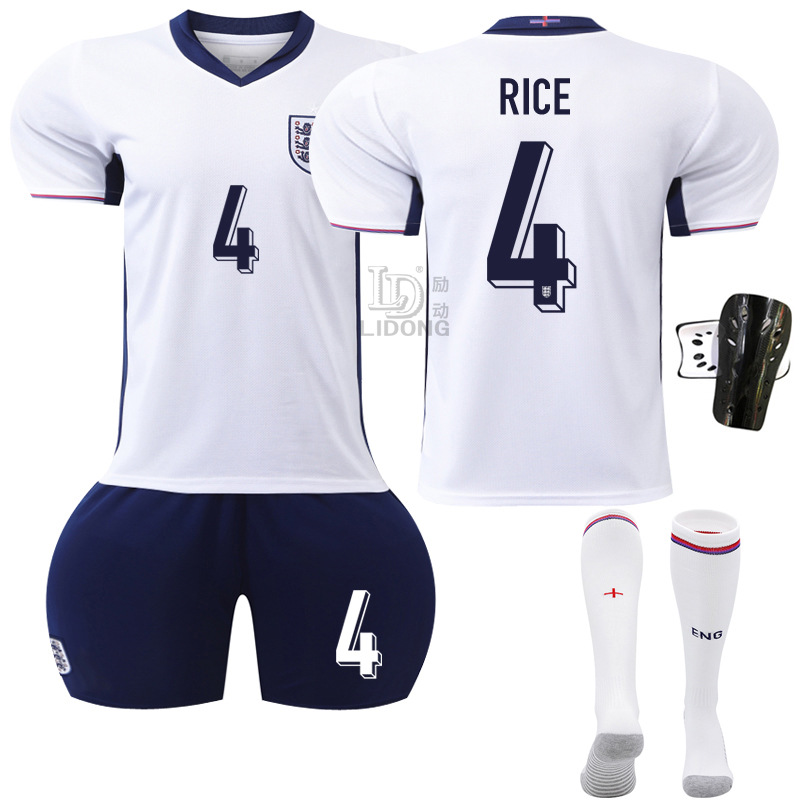 Picture of Euro 2024 New Football Jersey suit England Home Jersey Number 9 Kane 11 Foden 10 Bellingham