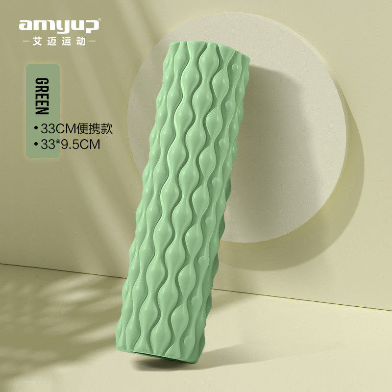 Picture of EVA water drop foam shaft muscle relaxation spike massage stick hollow yoga pillar massage roller