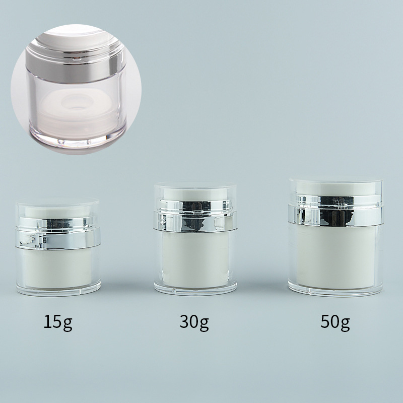 Picture of in stock acrylic vacuum bottle 15g20g30g 80g100 ml press cream bottle sunscreen cream bottle