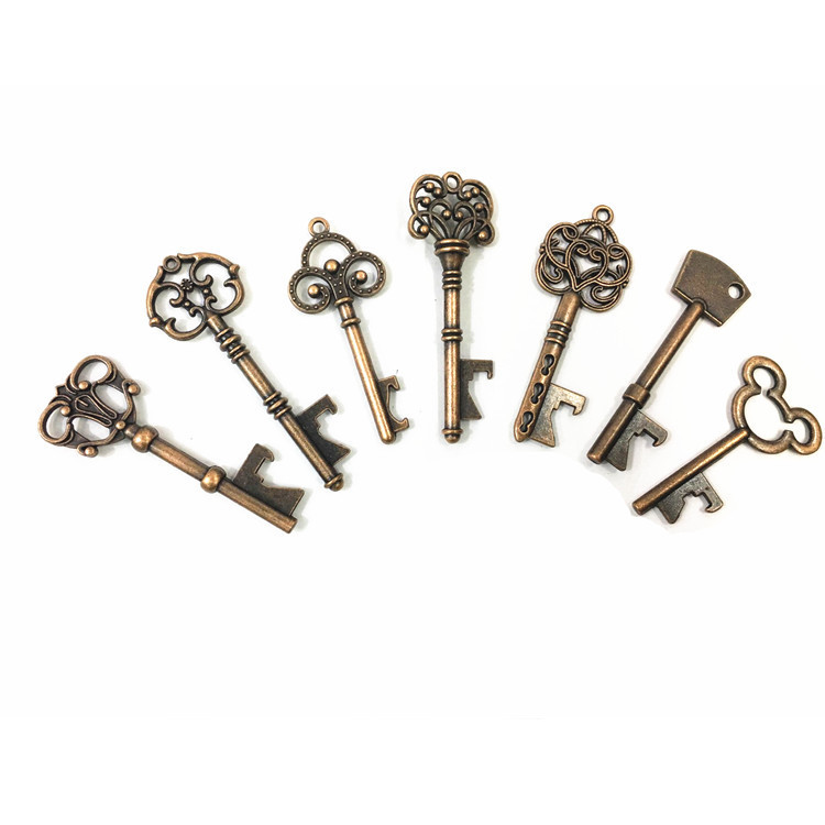 Picture of Manufacturer Metal Key Beer Bottle Opener Antique Keychain Wedding Return Gift Business Gift 50 Pack