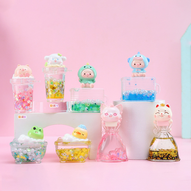 Picture of Cute little bean khaki balakatong doll trendy surprise blind box resin hand-made online hot selling gift