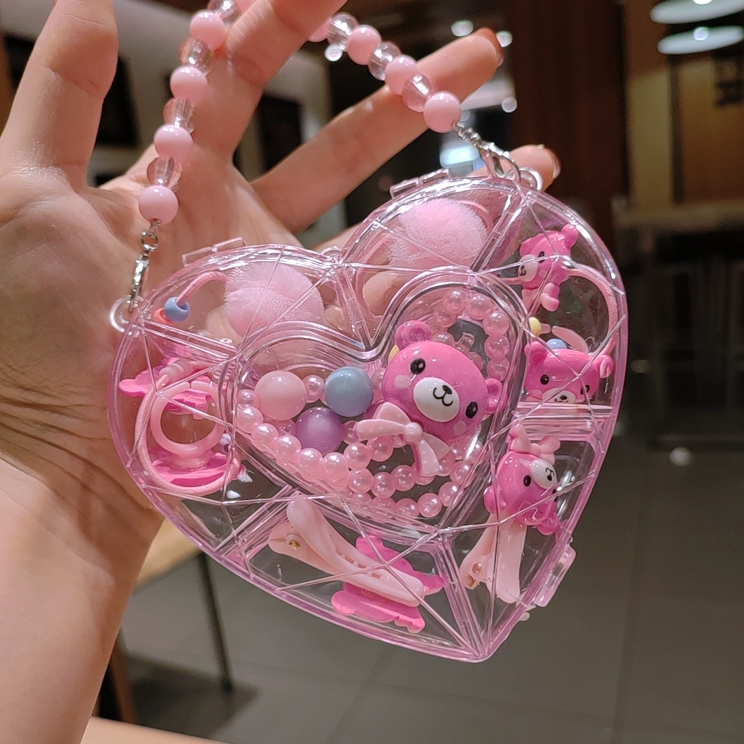 Picture of Children's jewelry baby cartoon cute fruit pendant bracelet suit birthday gift box in stock wholesale