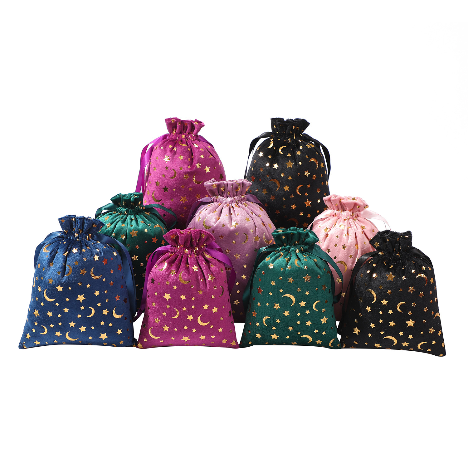 Cross-border New Lisi Velvet Gift Bag Star Bag Holiday Gift Bag
