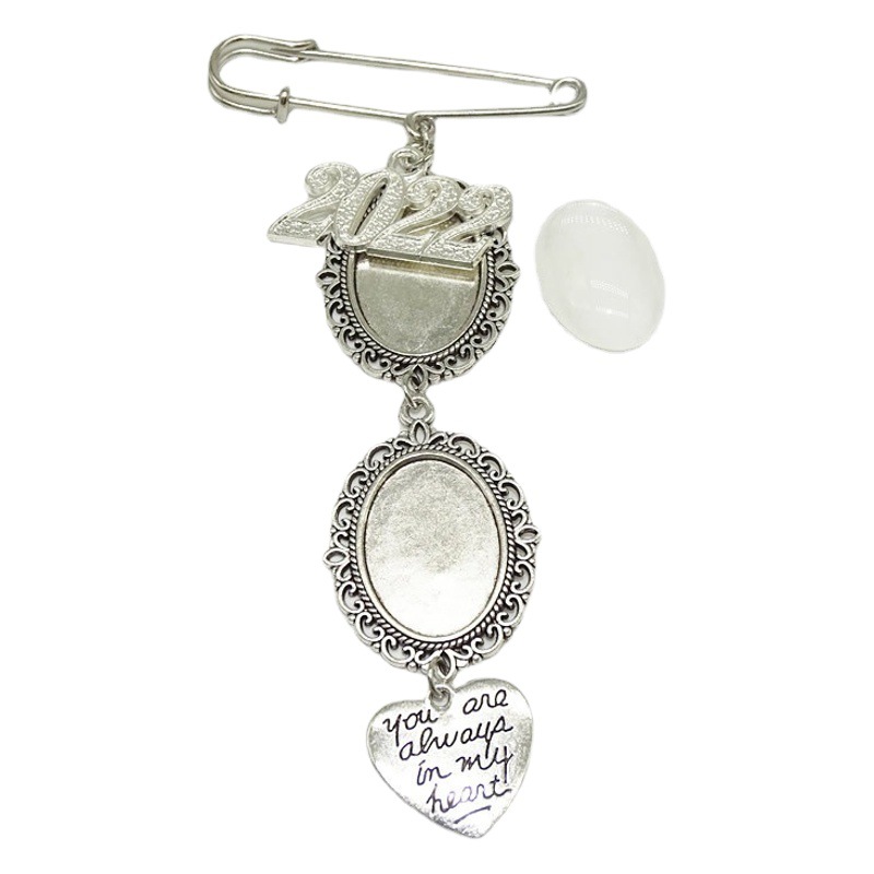 Picture of Manufacturer in Stock Time Gem holder pendant foreign trade wedding brooch DIY gem Holder Photo Pearl Pendant
