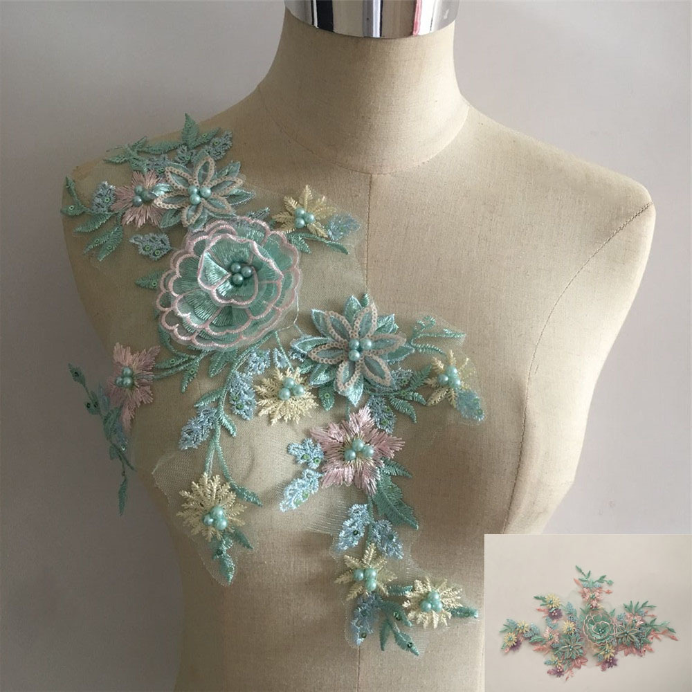 Polyester Lace Imitation Pearl Lace Collar Decoration Sewing Ladies Clothes Clothing Embroidery DIY Accessories Accessories