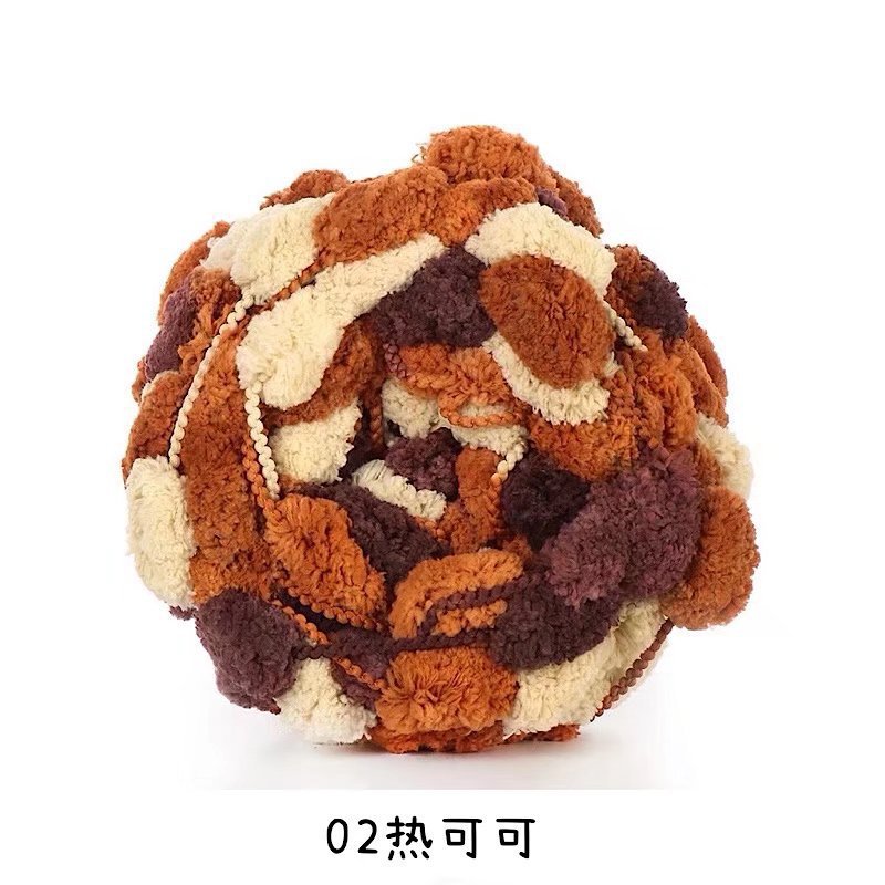Picture of Ball ball ball ball pearl line Sangzi line 130g handmade DIY sofa cushion floor mat thick ball ball line wholesale