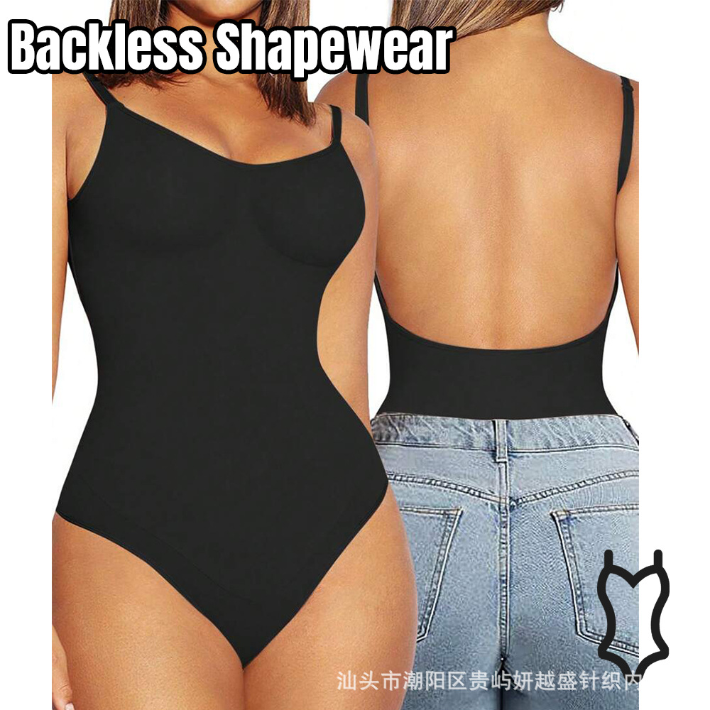 European and American Hot-Selling Sexy Clothes Jumpsuit Shaping Sex Suspender Bottoming Shaping Waist Shaping Jumpsuit