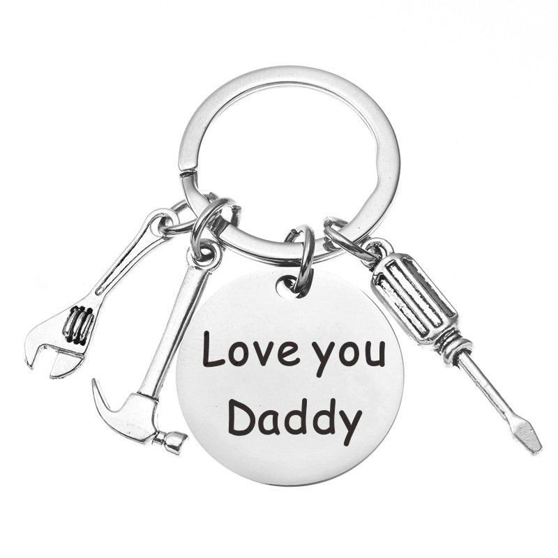 Picture of Keychain pendant Europe and the United States cross-border Father's Day gift dad tool hammer screwdriver wrench keychain wholesale