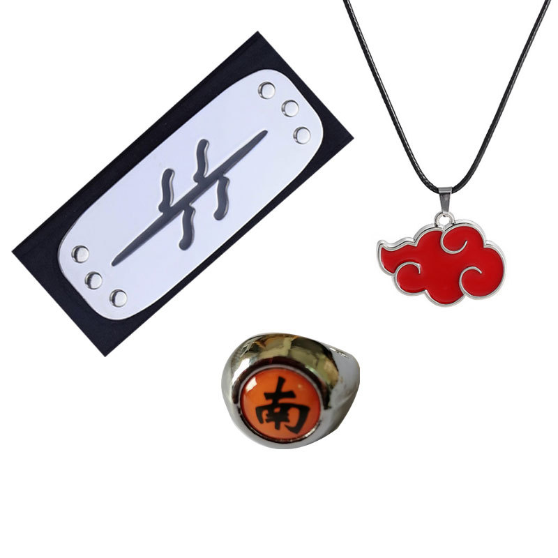 Picture of Anime Ninja Necklace Xiao Organization Skunk Zhu Ring Payne Zero Three Yu Nanqing Sentenced to Enduring Protection of Red Cloud Three-Piece Suit