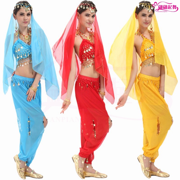 Indian Dance Table Performance Costume suit Adult New Folk Dance Yangko Dance Xinjiang Dance Bra Belly Dance Costume
