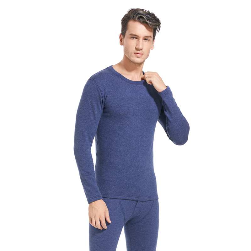 Picture of Cashmere Silk Velvet Thickeneded Thermal Intimates Men's Suit Half Turtleneck Heating Middle-Aged and Elderly German Velvet Thermal Clothing Winter