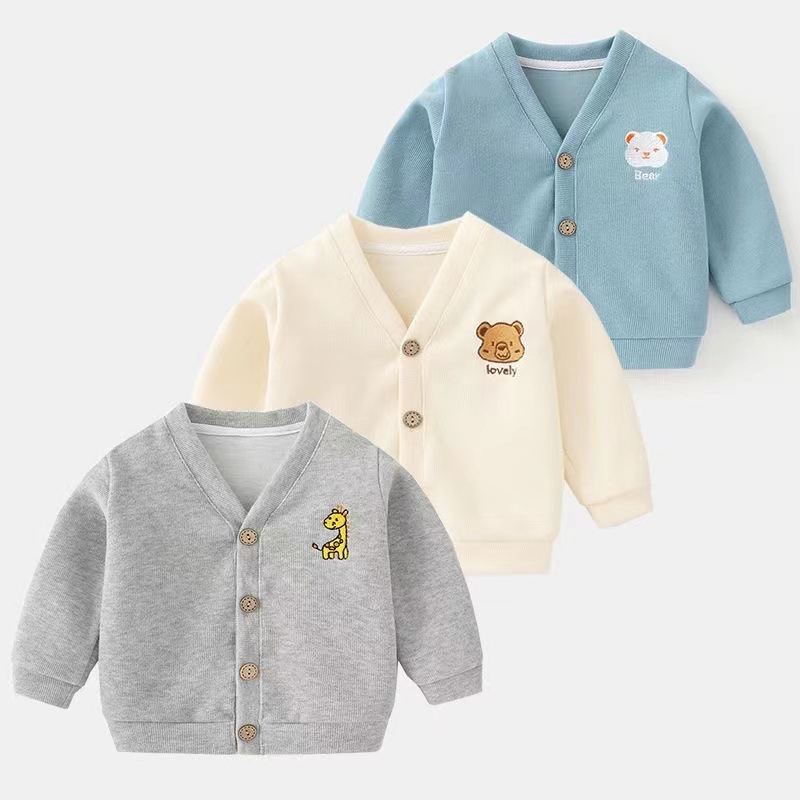 Picture of Baby Coat Spring and Autumn Girls' Western Style Spring and Autumn Clothes Baby Top Korean Knitted Clothes Baby Coat