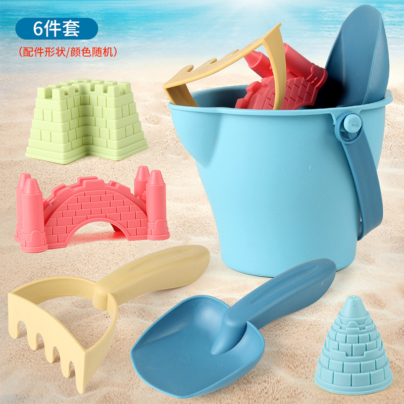 Picture of Children's Summer Beach Toy Sand Digging Shovel Beach Castle Hourglass Beach Toy Full Set Sand Digging Water Toy