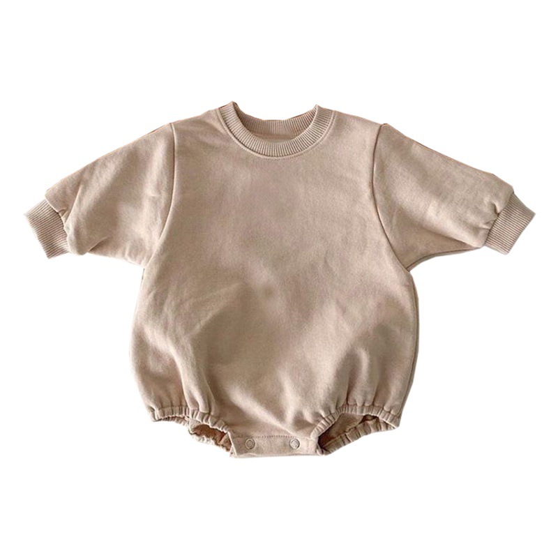 Korean-style ins Infant Spring New Jumpsuit for Boys and Girls Baby Simple Loose Casual Western Style Triangle Climbing Suit