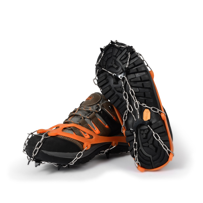 Picture of Wholesale Outdoor Snow Non-slip Shoe Cover Shoe Chain Eight Teeth 8 Teeth Reinforcing Ice Claw High Quality Latex Delivery Storage Bag