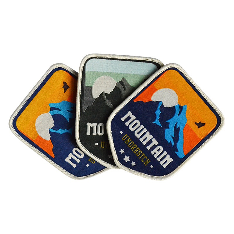 Clothing Armband Armband Logo Woven Label Lock Edge Label Luggage Lock Edge School Badge Cartoon Chest Label Velcro Badge Customization